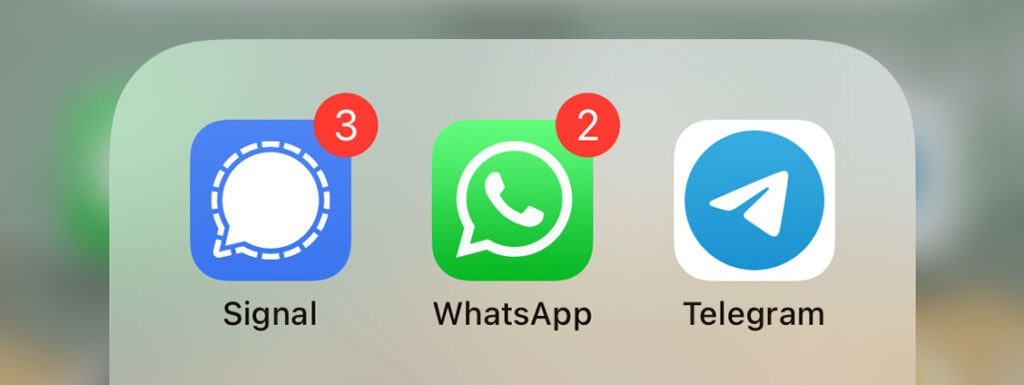 Signal, WhatsApp und Telegram