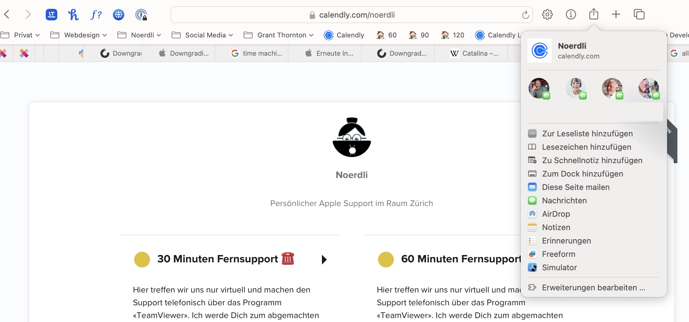 Webseite als App in Dock