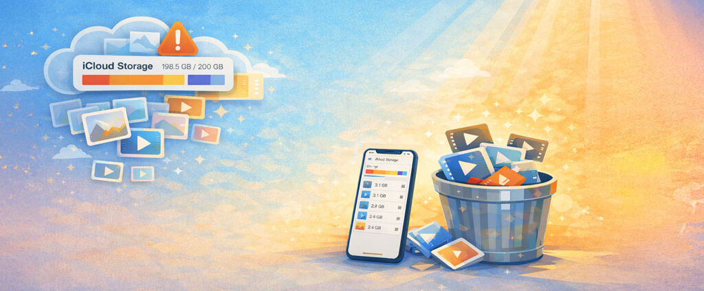 Grosse Videos in iCloud finden